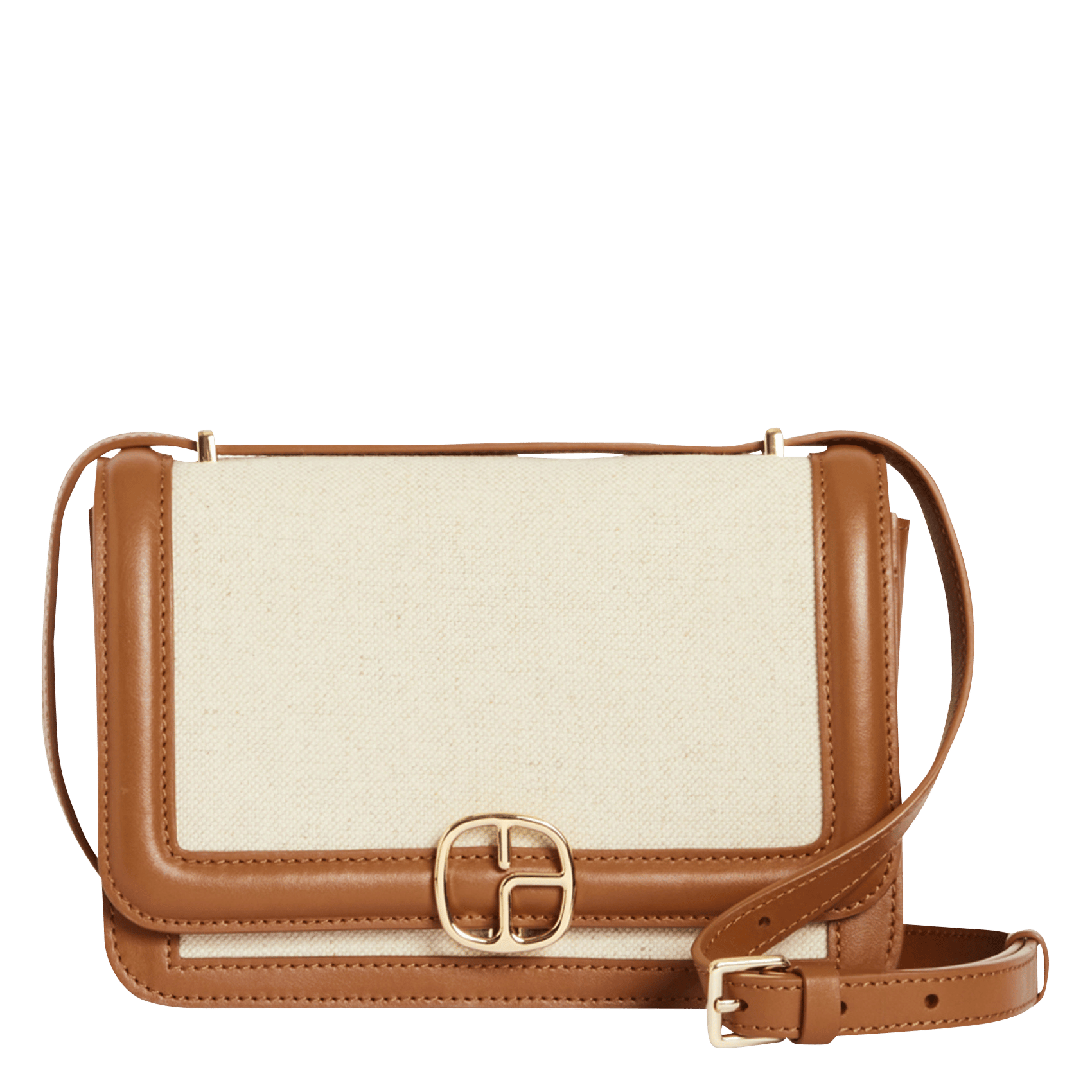 cheap and fashion Claudie Pierlot Canvas Tote Bag Beige Blue Spell Out