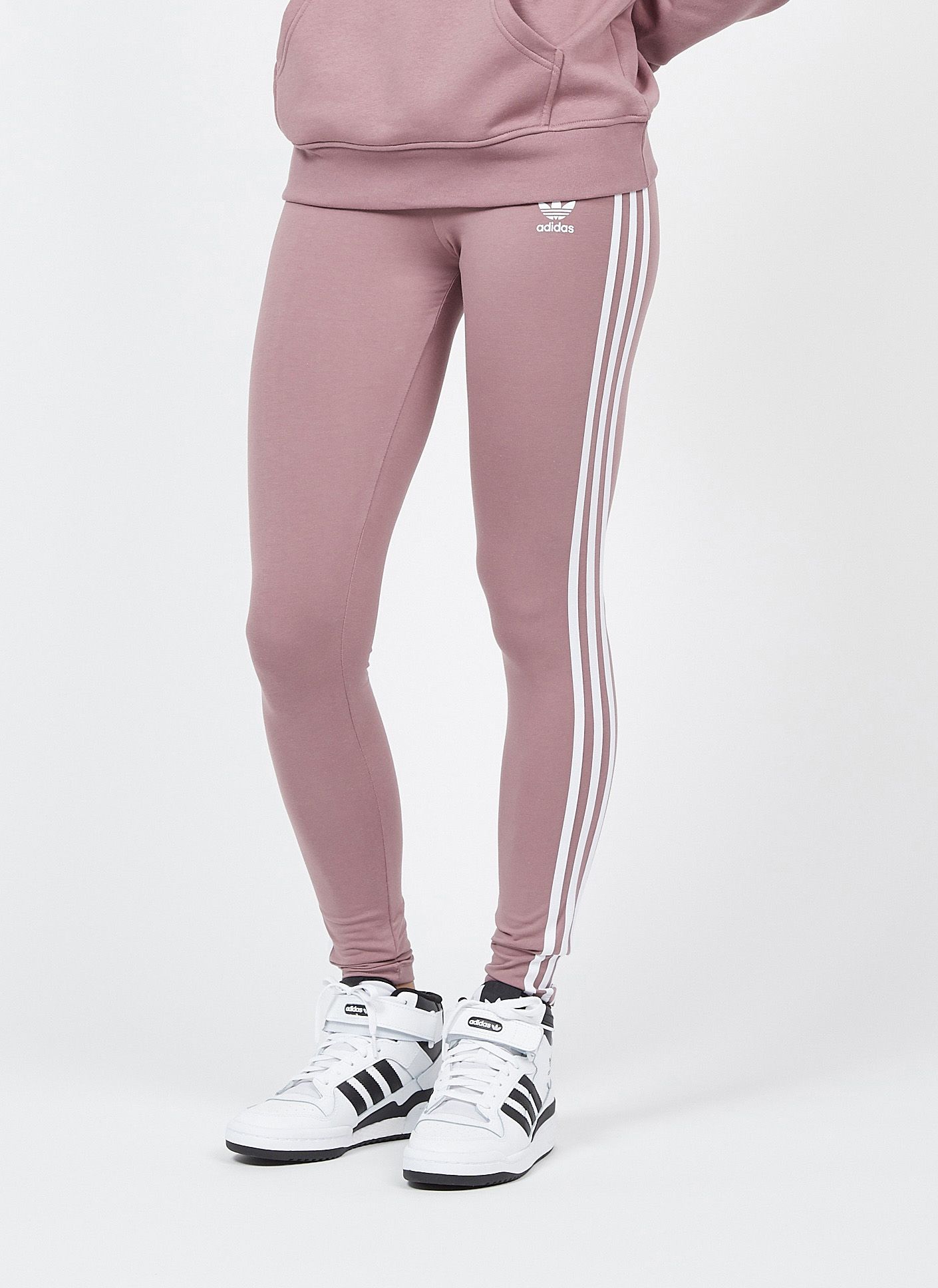 Adidas leggings grau rosa sale