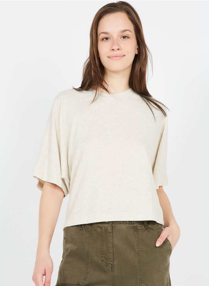 AMERICAN VINTAGE Rundhals-T-Shirt aus Baumwoll-Mix in Grau