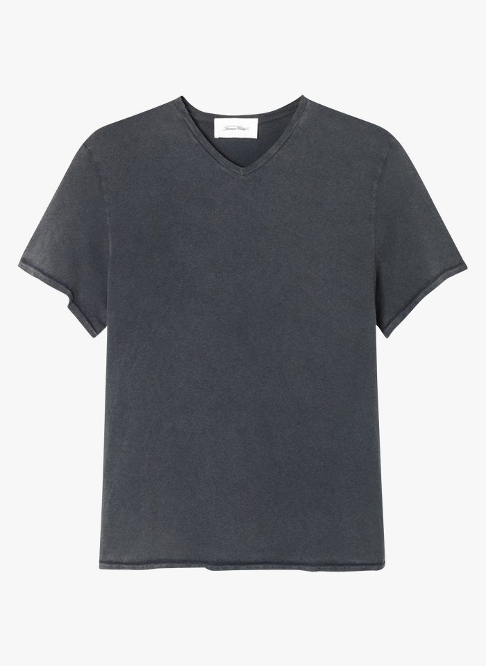 AMERICAN VINTAGE Rundhals-T-Shirt aus Baumwolle, Regular Fit in Grau