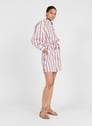 BERENICE GRAPE STRIPES Weiß
