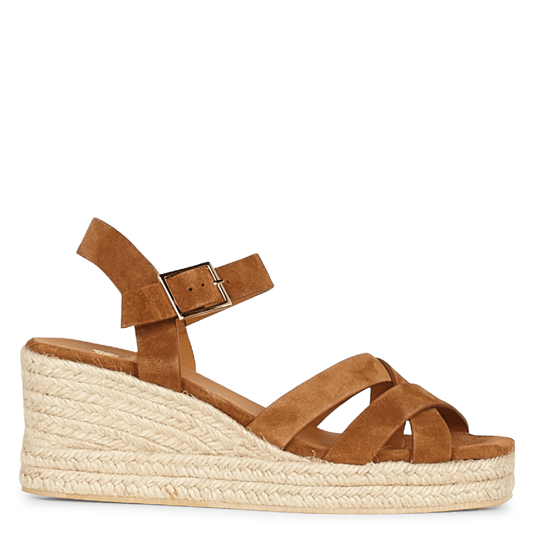 keilabsatz sandalen leder