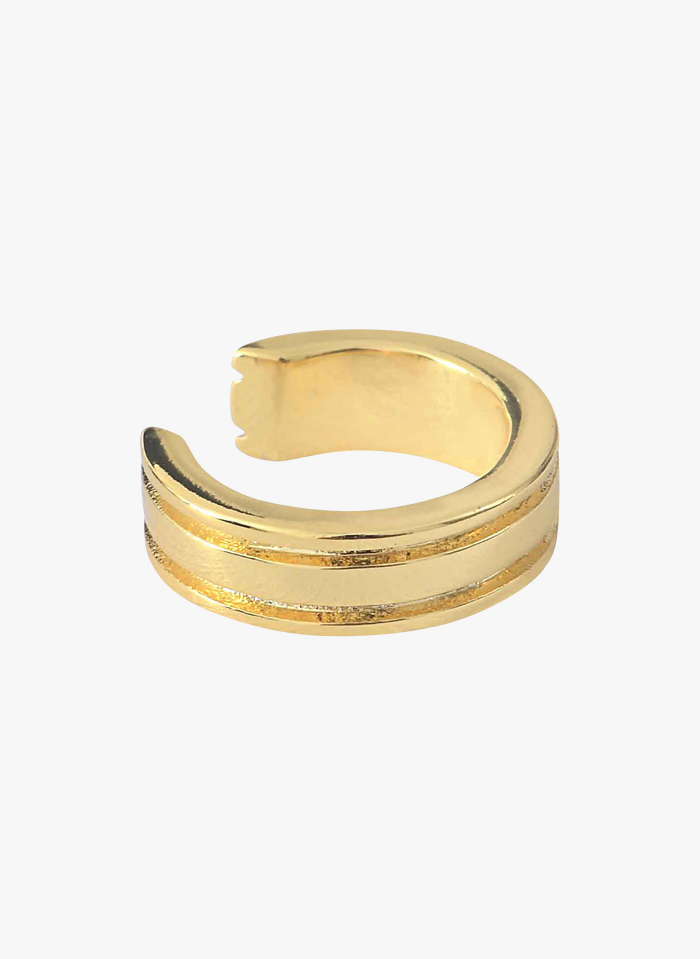 CAROLINE NAJMAN Ohrring aus vergoldetem Messing in Golden
