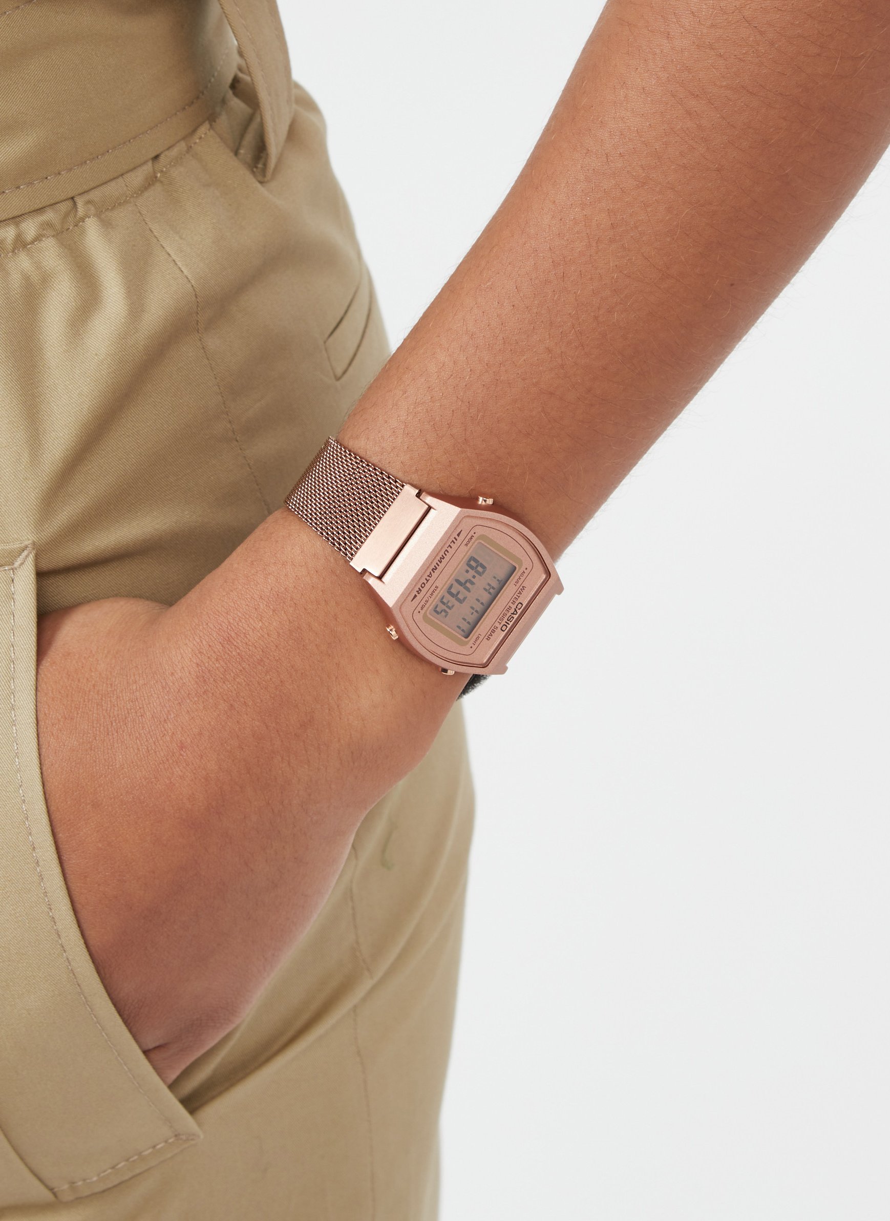 Casio Vintage - Armbanduhr Aus Stahl Rose Gold Casio Vintage - Damen |  Place des Tendances