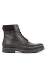 CLARKS BLACK LEATHER Schwarz