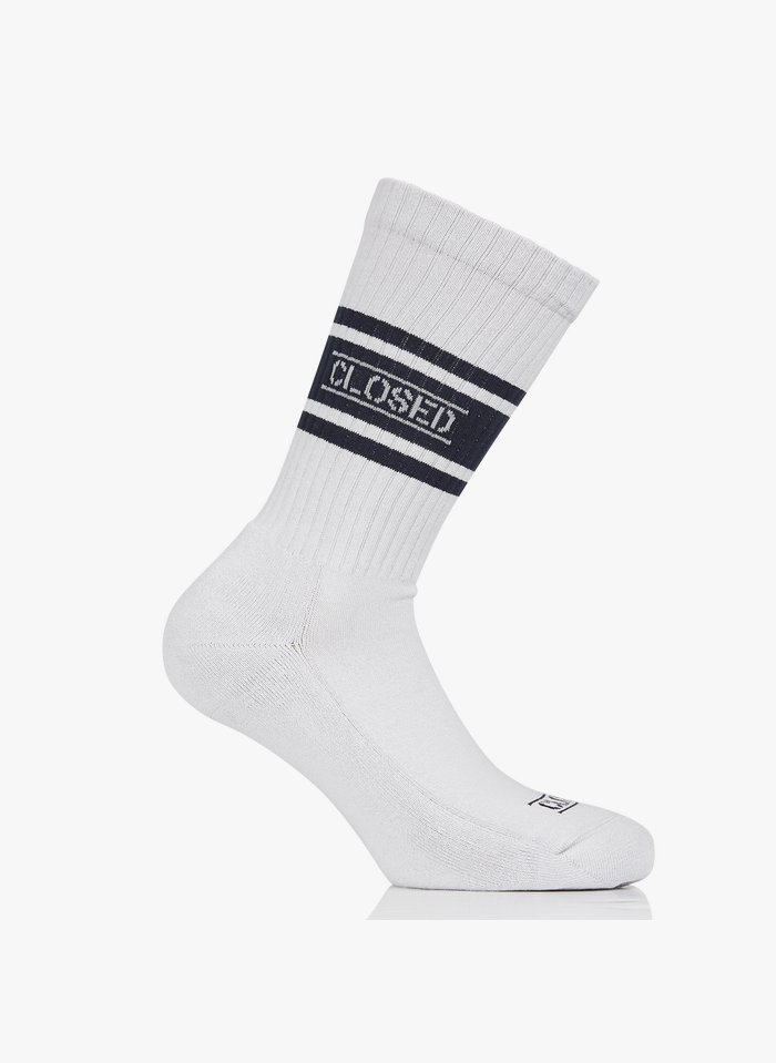 CLOSED Socken aus Baumwoll-Mix mit Logo in Weiß