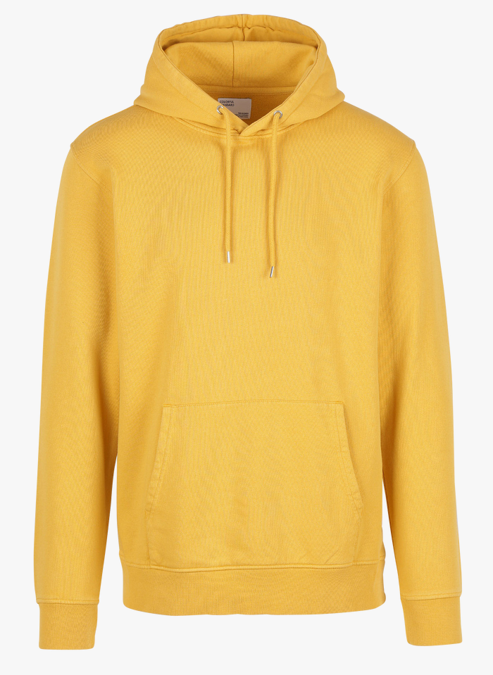 COLORFUL STANDARD Kapuzensweatshirt aus Baumwolle, Regular Fit in Gelb