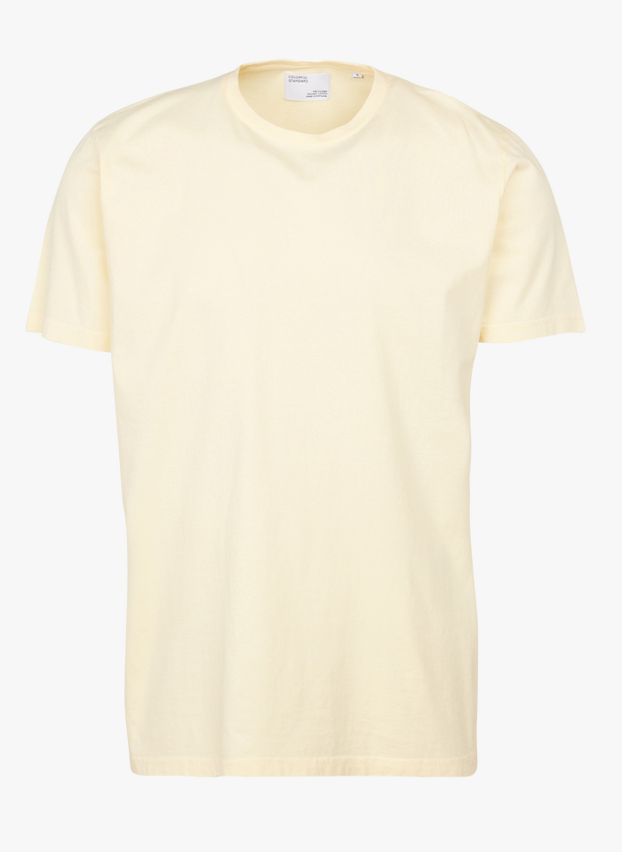 COLORFUL STANDARD Rundhals-T-Shirt aus Bio-Baumwolle in Gelb