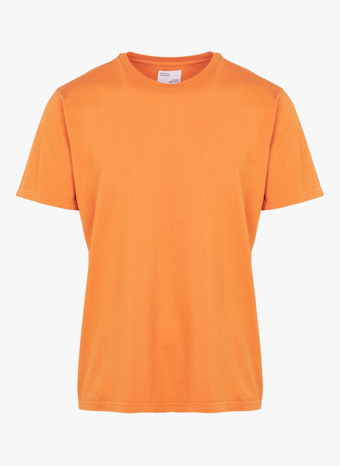 COLORFUL STANDARD Rundhals-T-Shirt aus Bio-Baumwolle in Orange