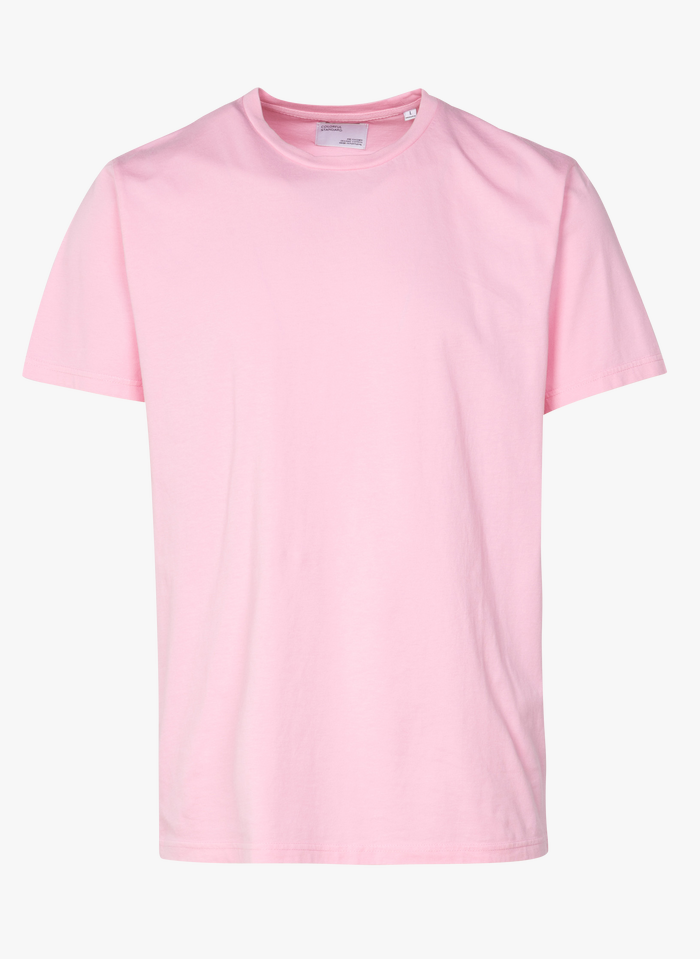 COLORFUL STANDARD Rundhals-T-Shirt aus Bio-Baumwolle in Rosa