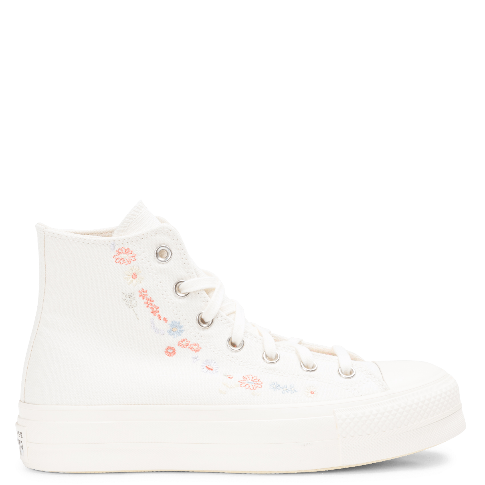 converse embroidered floral platform