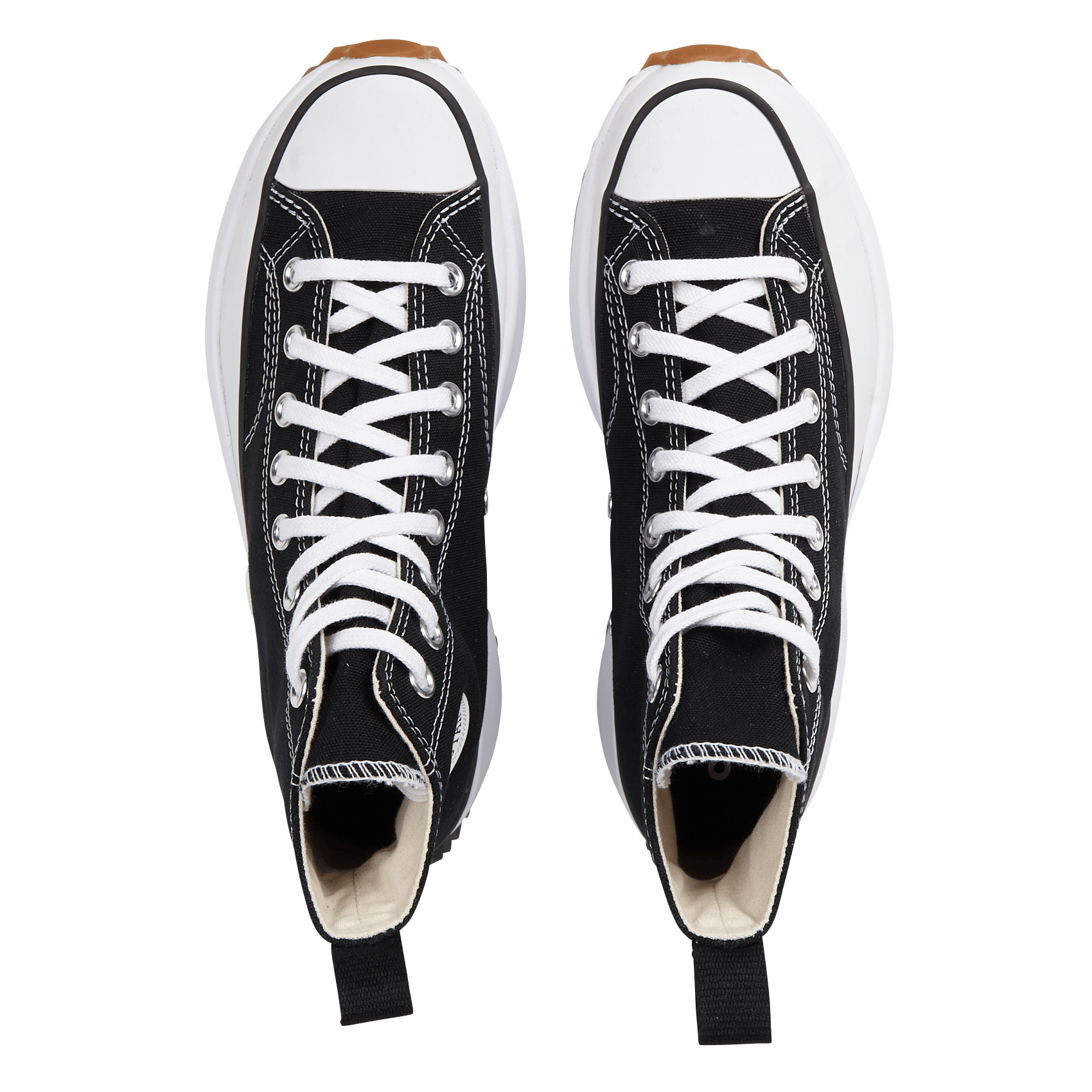 tênis converse run star hike ox foundational canvas white black