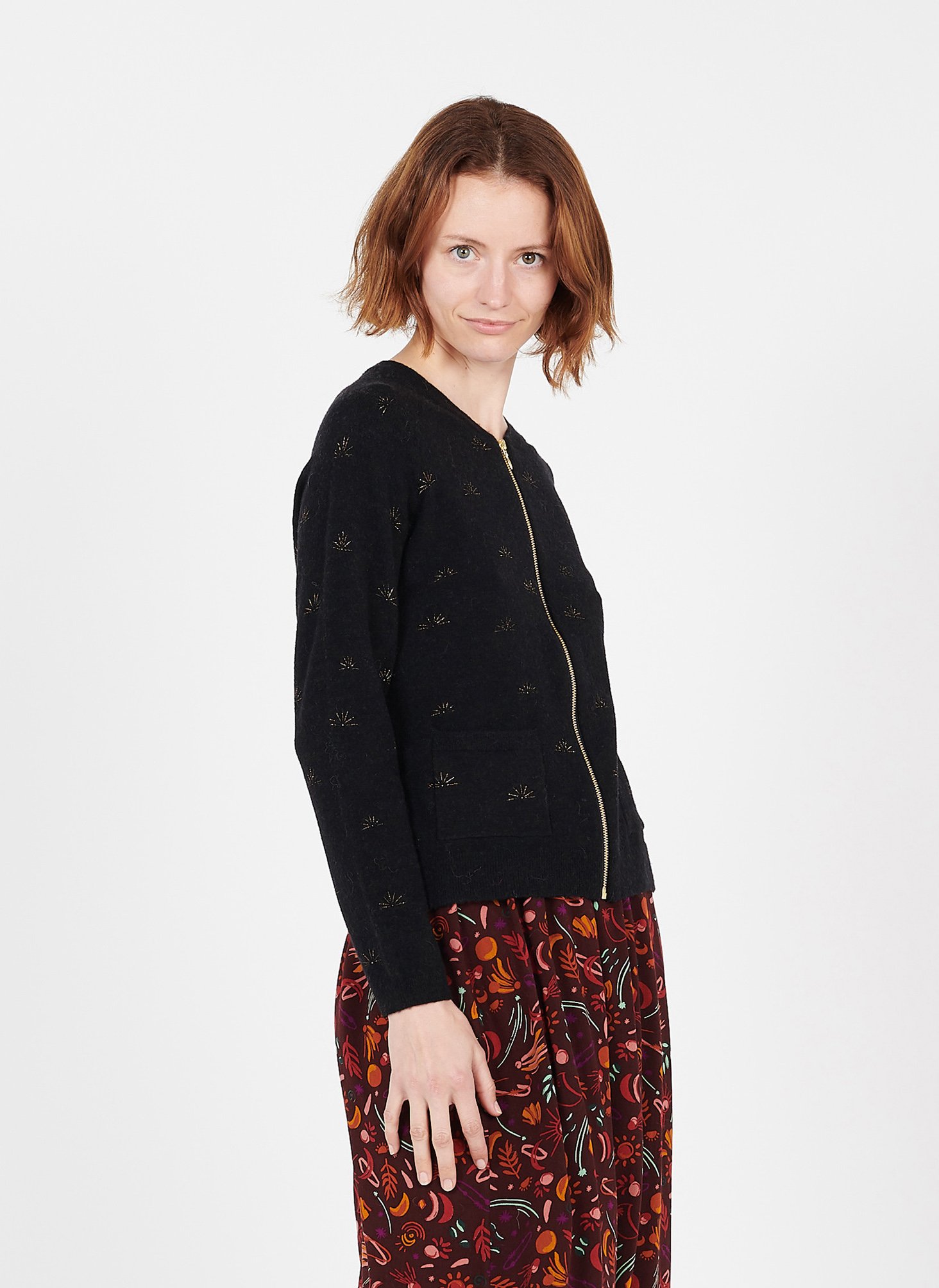 dünne strickjacke damen schwarz