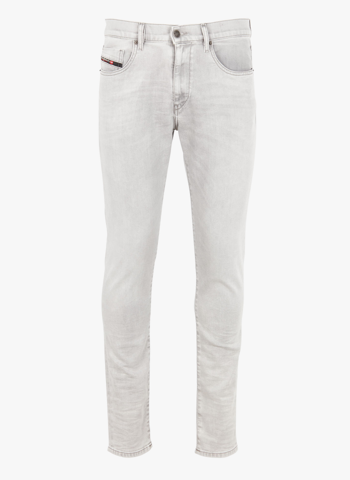 DIESEL Slimfit-Jeans mit mittelhohem Bund in Grau