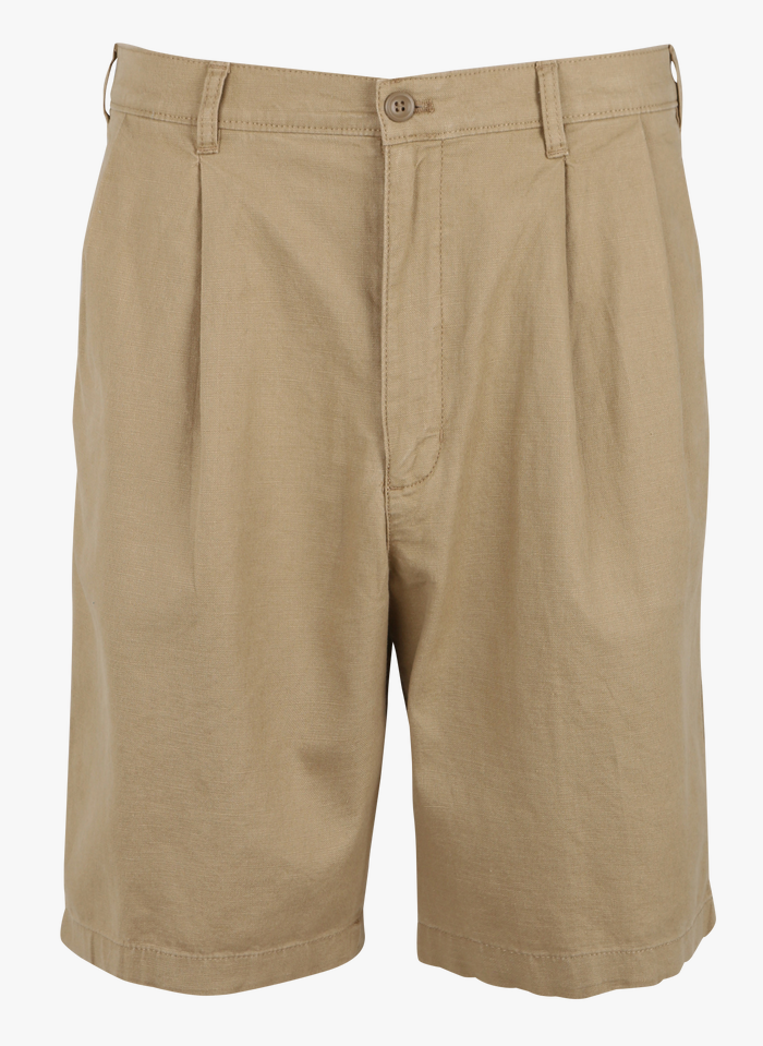 DOCKERS Shorts aus Leinen und Baumwolle in Braun