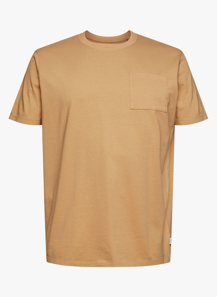ESPRIT Rundhals-T-Shirt aus Baumwolle, Regular Fit in Beige