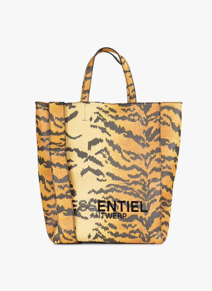 ESSENTIEL ANTWERP Shopper mit Tigerprint in Gelb