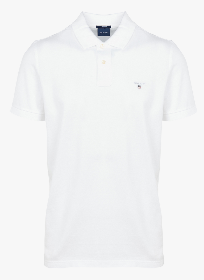 GANT Poloshirt aus Baumwoll-Piqué, Regular Fit in Weiß