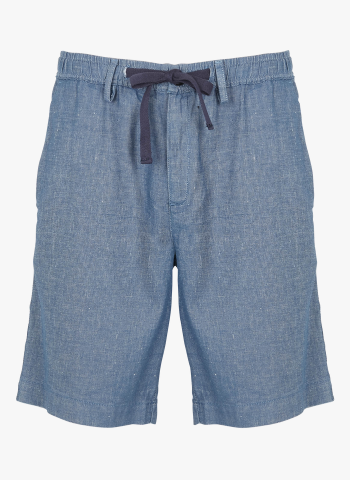 HARRIS WILSON Shorts aus Baumwoll-Mix in Blau