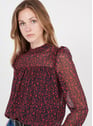 I CODE Imprimé Floral Rouge Rot