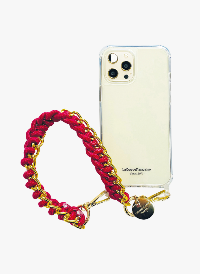 LA COQUE FRANCAISE Kurze Smartphone-Schmuckkette in Rot