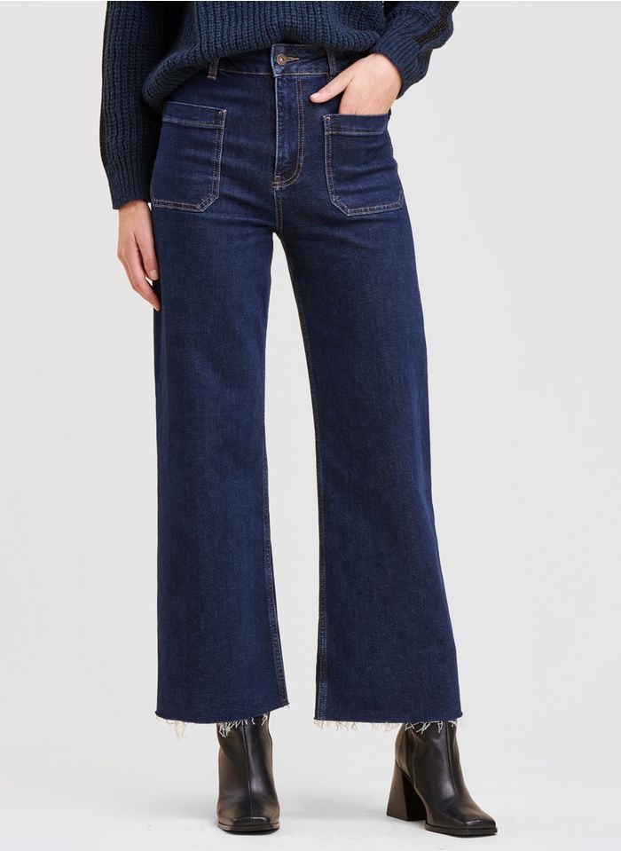 LA FEE MARABOUTEE Flared Jeans aus Bio-Baumwolle in Jeans ohne Waschung