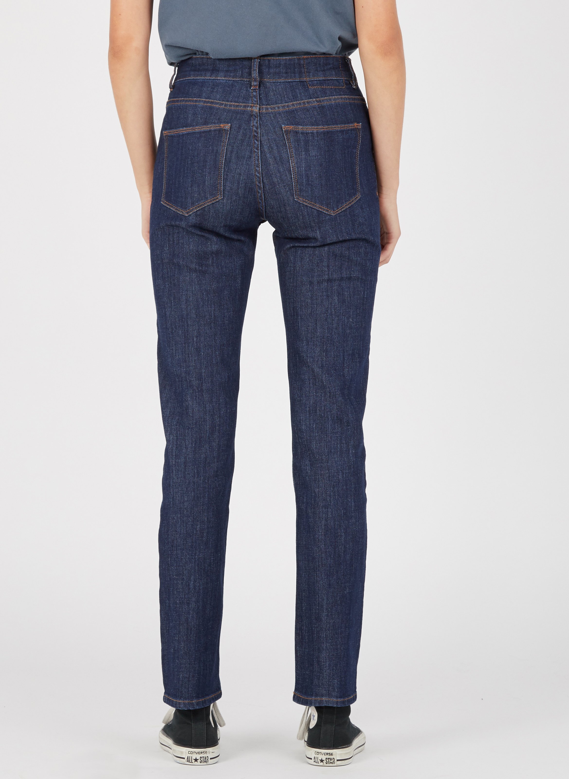 Sale Skinny Jeans Aus Raw Denim Mit Hohem Bund Brut Lab Dip Damen