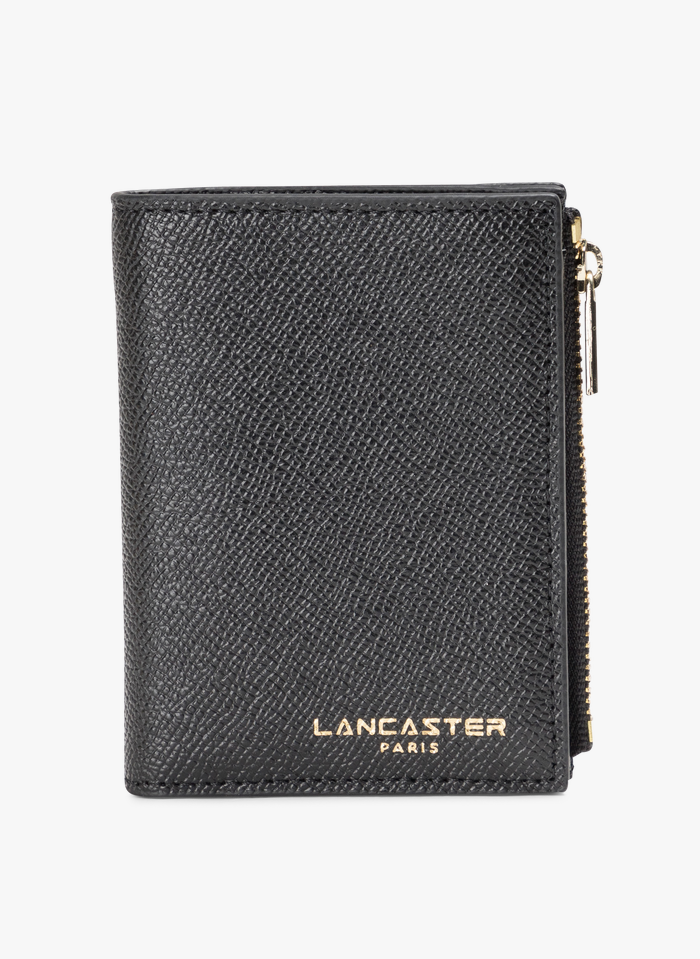 LANCASTER PARIS Brieftasche aus Leder in Schwarz