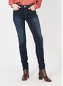 LE TEMPS DES CERISES BLUE / BLACK Stone-bleached Jeans