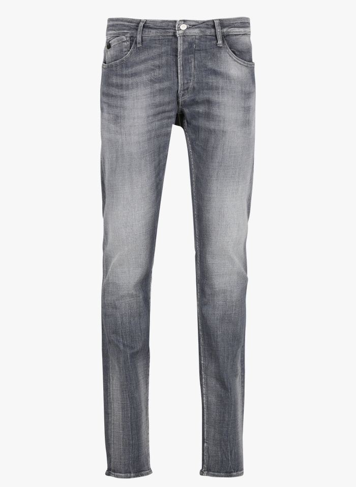 LE TEMPS DES CERISES Slimfit-Jeans aus Baumwoll-Mix in Grau