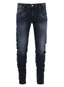 LE TEMPS DES CERISES BLUE - BLACK Bleached Jeans