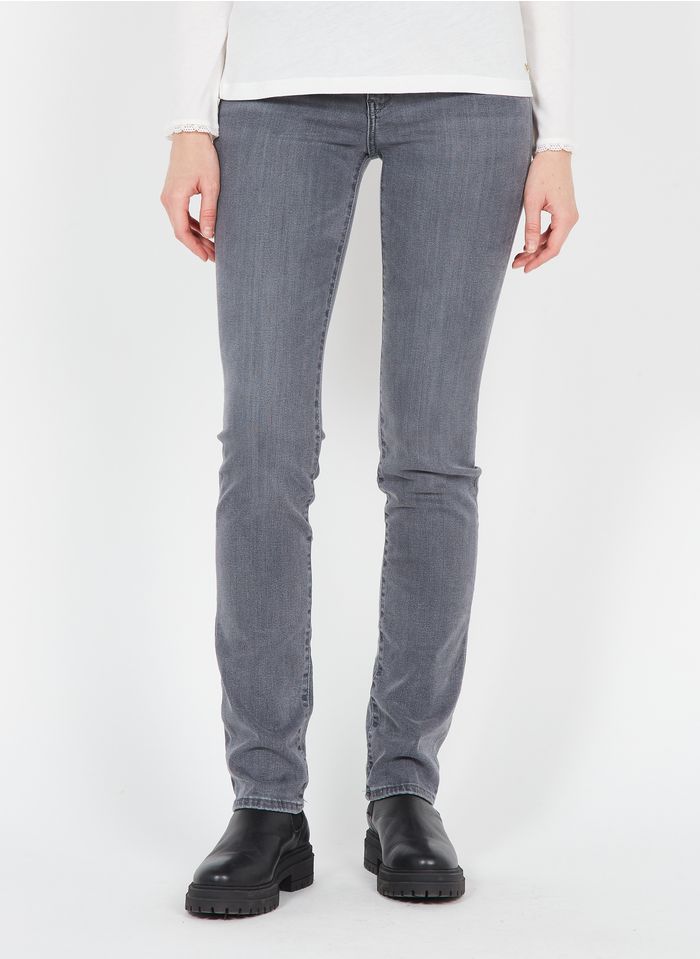 LEVI'S High Waist Slimfit-Jeans in Grau