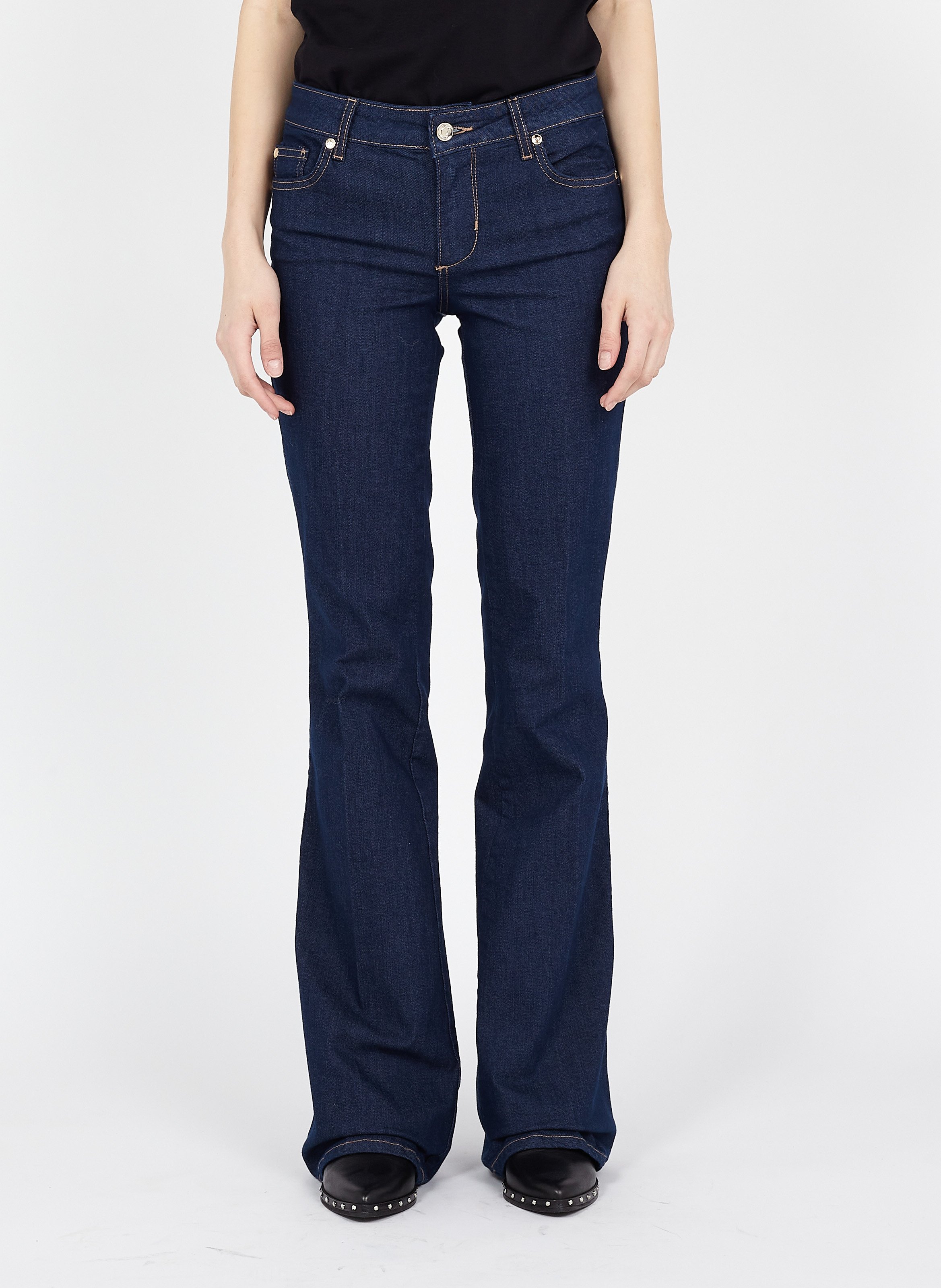 Bootcut-jeans Aus Baumwoll-mix, Regular Fit Normal Wash Liu Jo - Damen |  Place des Tendances