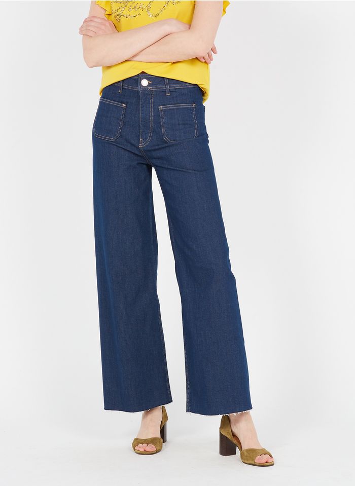 LIU JO Denim-Schlaghose mit hohem Bund in Jeans ohne Waschung