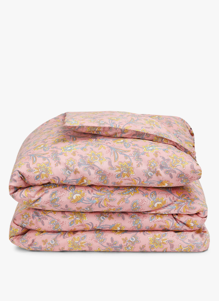 LOUISE MISHA Bettbezug aus Bio-Baumwolle mit Blumenprint in Rosa