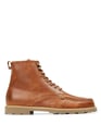 M. MOUSTACHE Cuir pull up terracota Braun