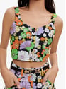 MAJE Flower power noir Mehrfarbig