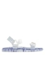 MELISSA Clear Glitter Silver Silber