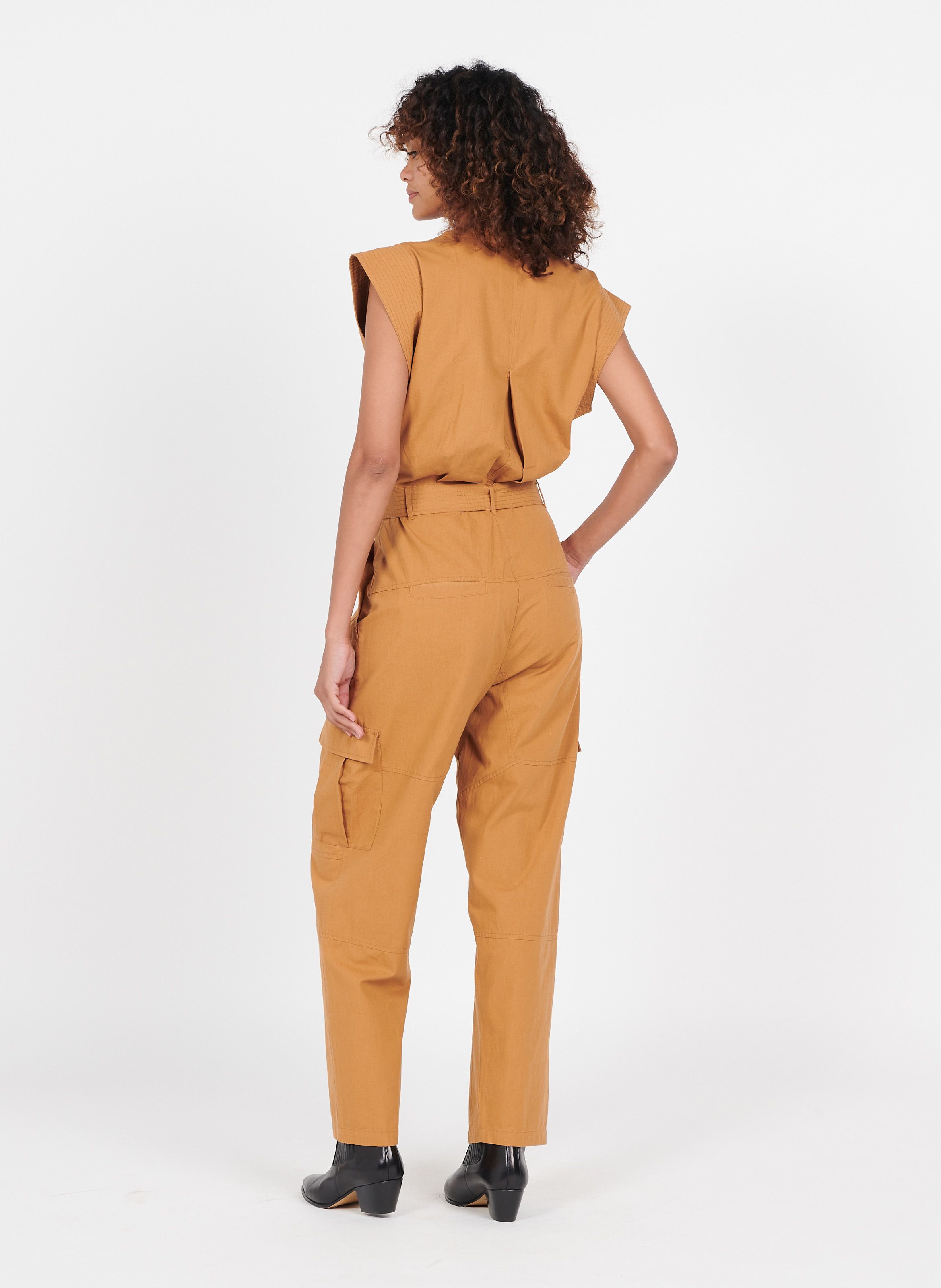 jumpsuit mango braun