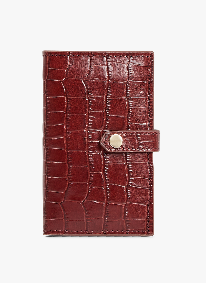 PETITE MENDIGOTE Brieftasche aus Leder in Rot