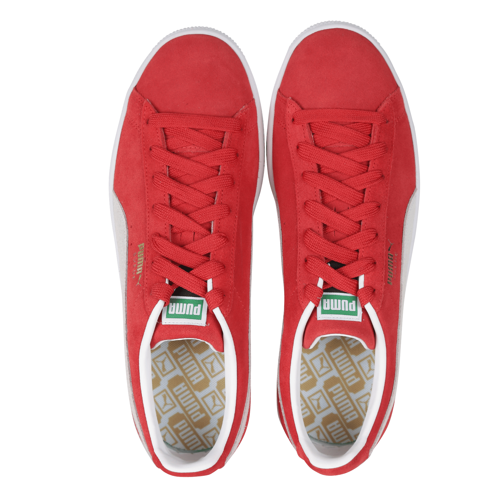 puma suede red high