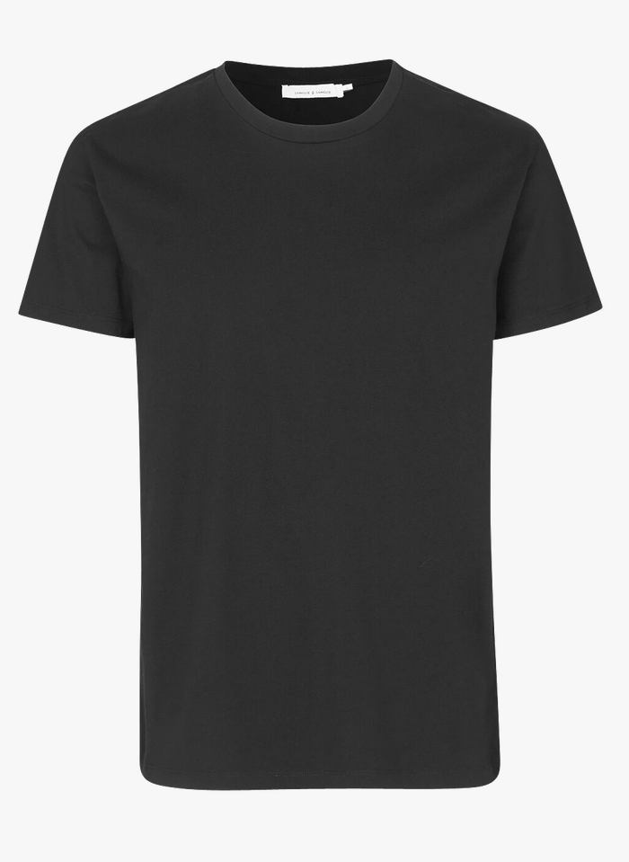 SAMSOE SAMSOE Rundhals-T-Shirt aus Baumwolle, Regular Fit in Schwarz