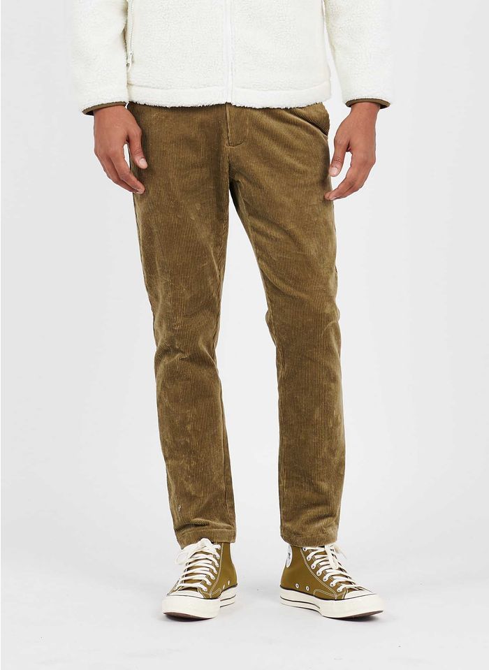 SAMSOE SAMSOE Slim-Fit-Hose aus Cord in Grün