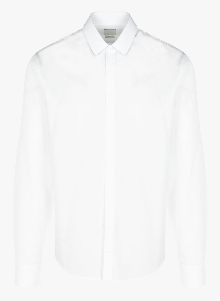 SANDRO Hemd mit klassischem Kragen, Classic Fit in Weiß