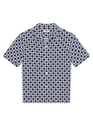 SANDRO SQUARE CROSS MARINE Blau