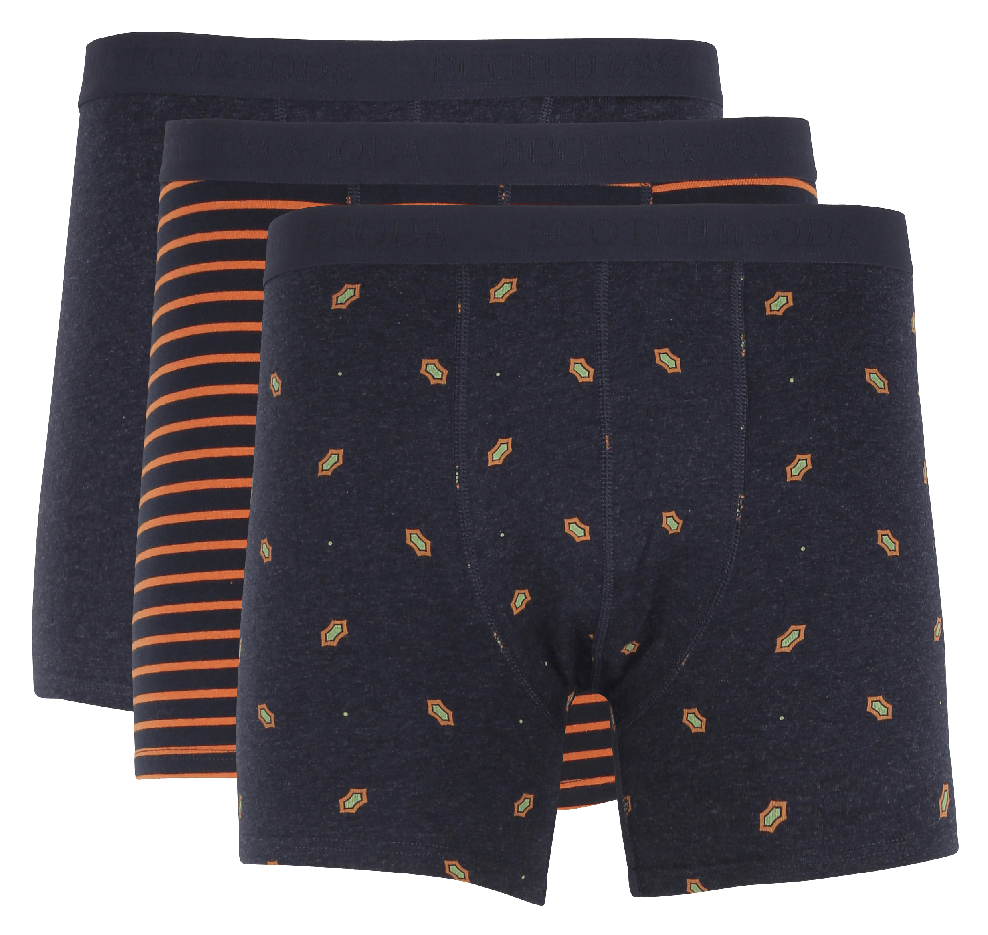 Sale 3er-pack Boxershorts Aus Stretch-baumwolle Multicolore Scotch And Soda  - Herren | Place des Tendances