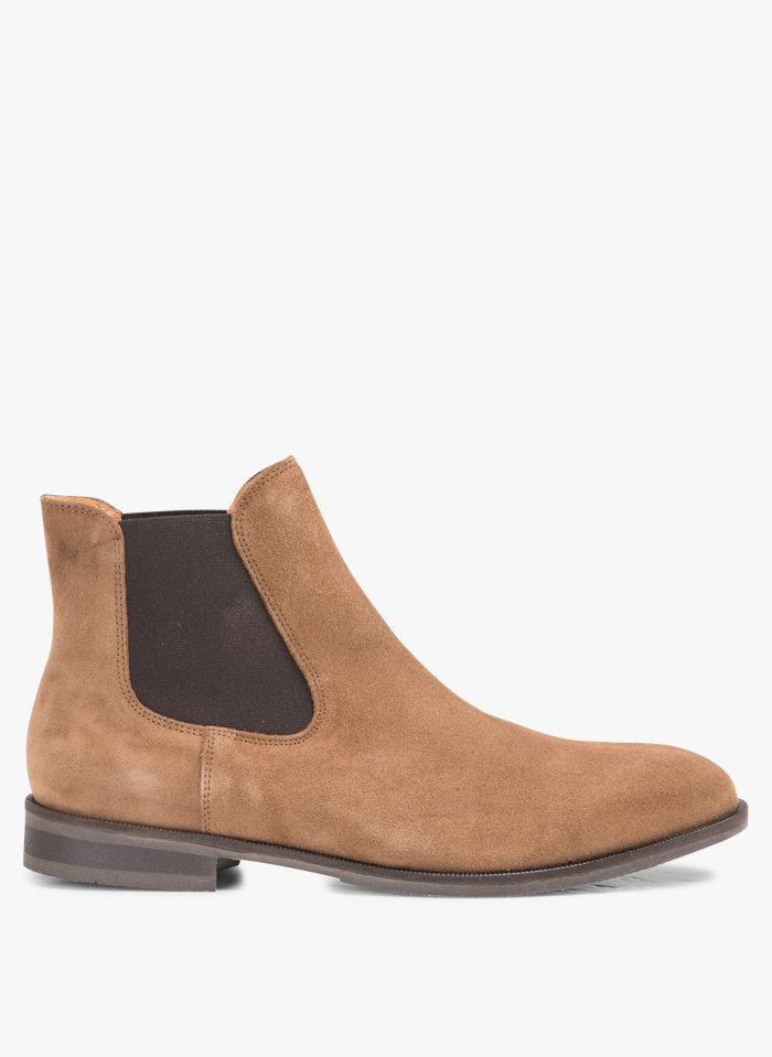 SELECTED Chelsea-Boots aus Leder in Braun