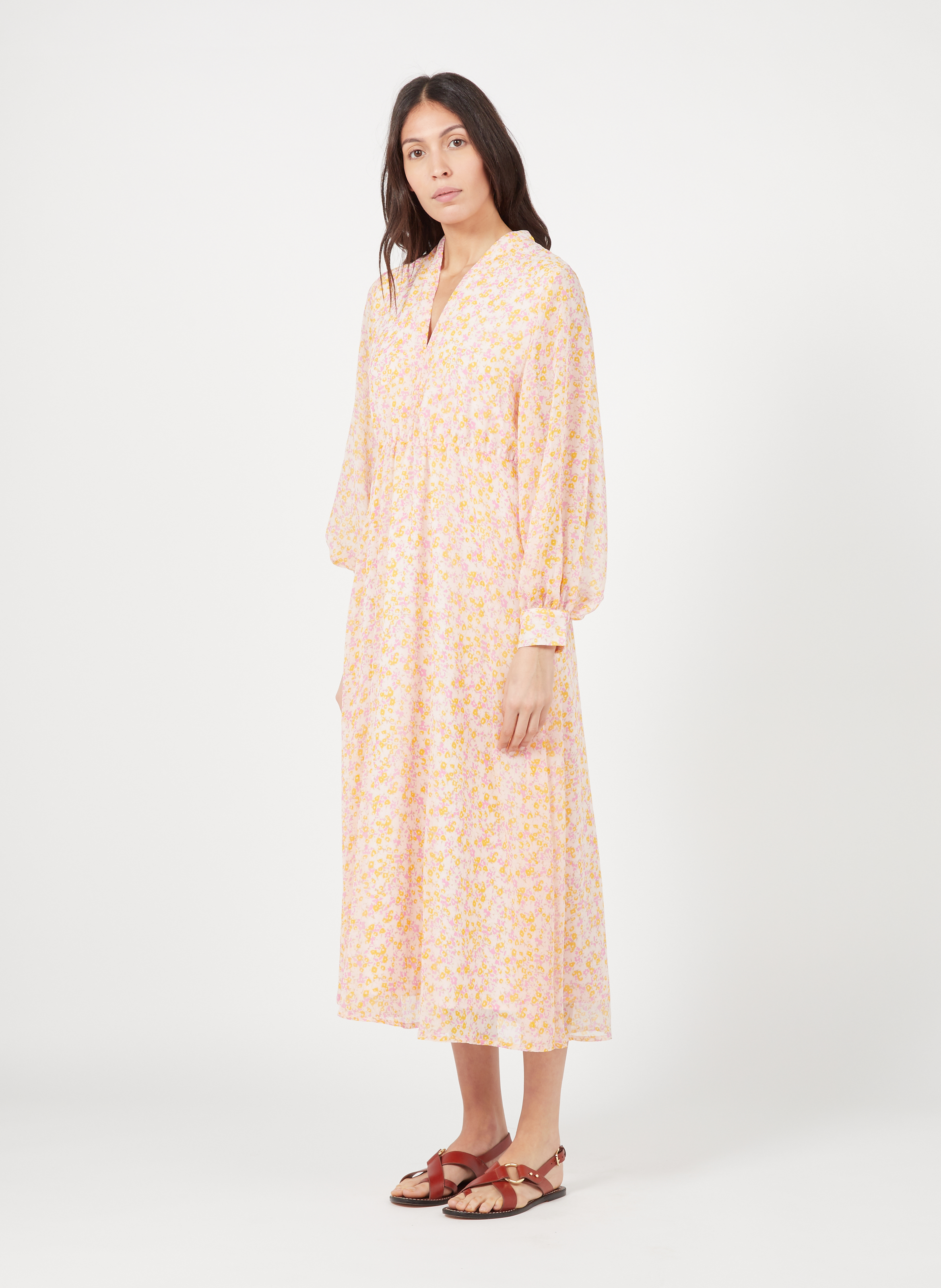 maxikleid mauve