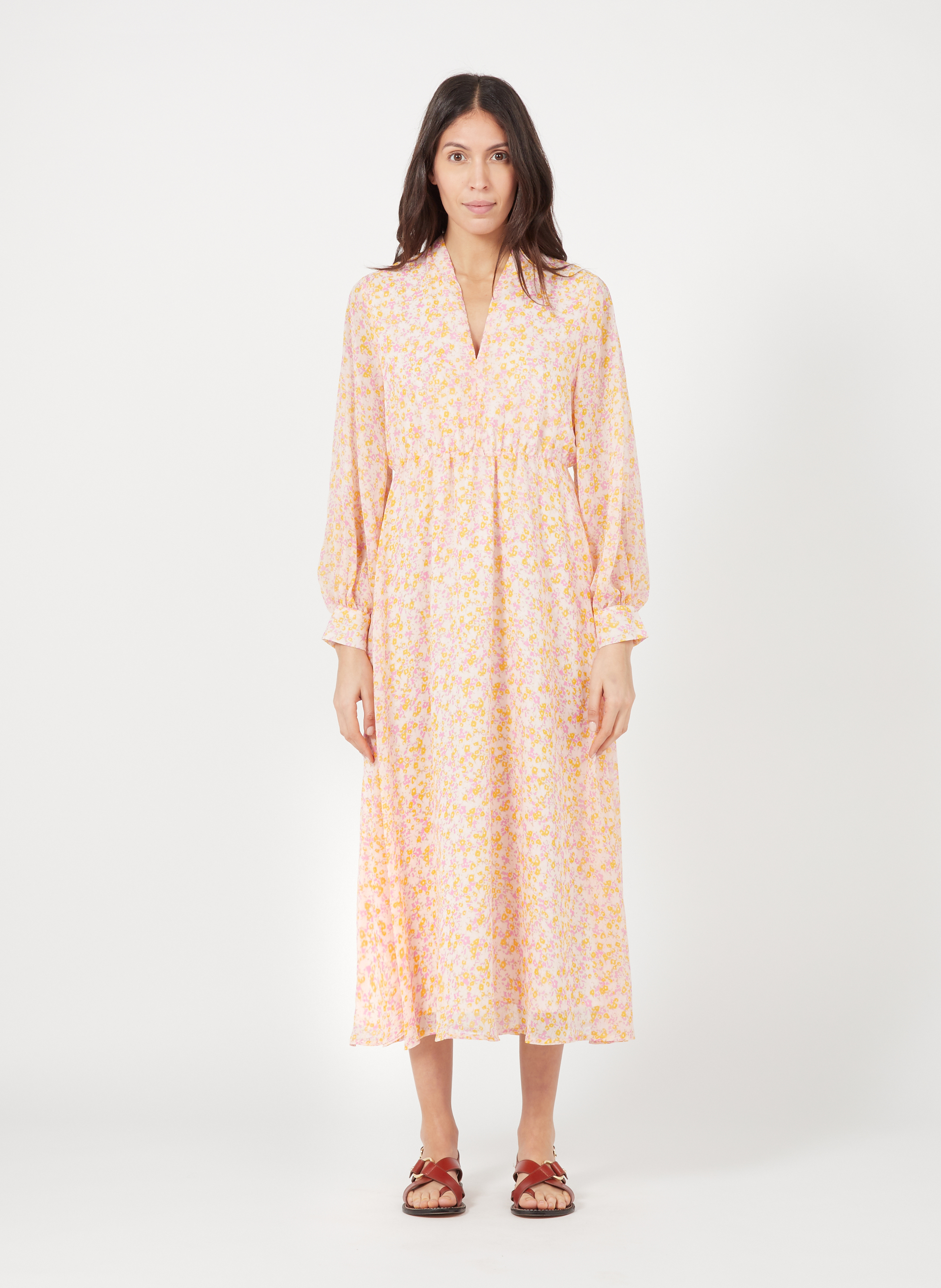 maxikleid mauve