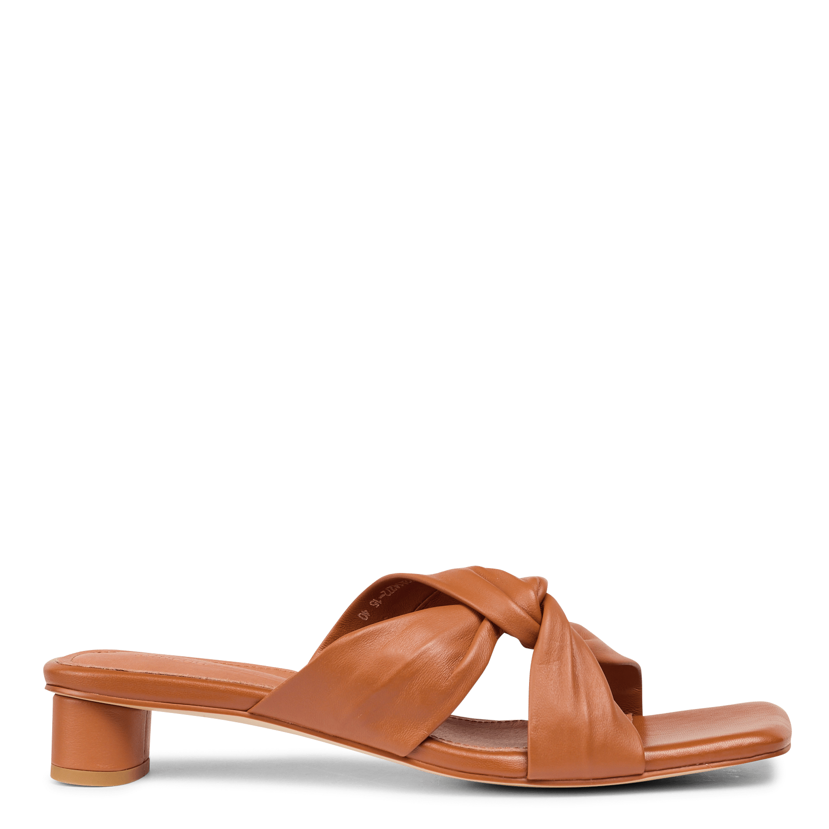 Leder-mules Mit Absatz Camel Suncoo - Damen | Place des Tendances